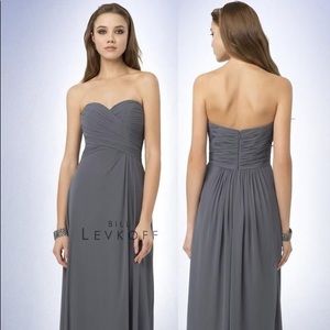 Bill Levkoff Full Length Bridesmaid Dress- size 8